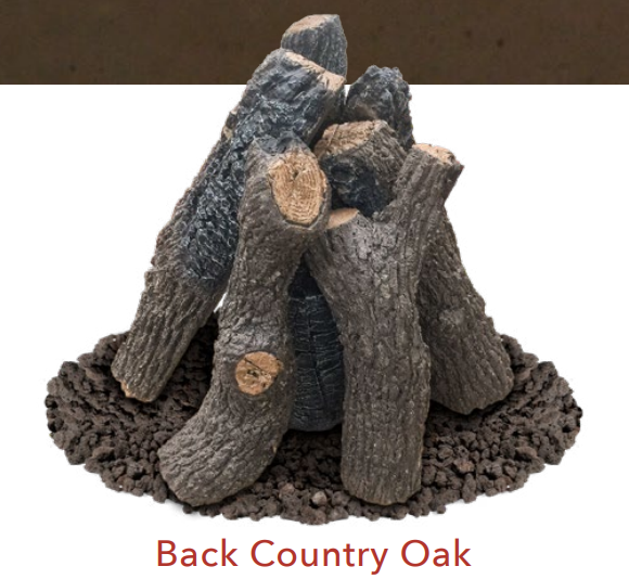 American Fyre Designs - 27” Back Country Oak Outdoor Log Set