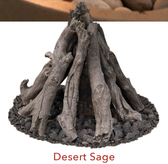 American Fyre Designs - 27” Desert Sage Outdoor Log Set