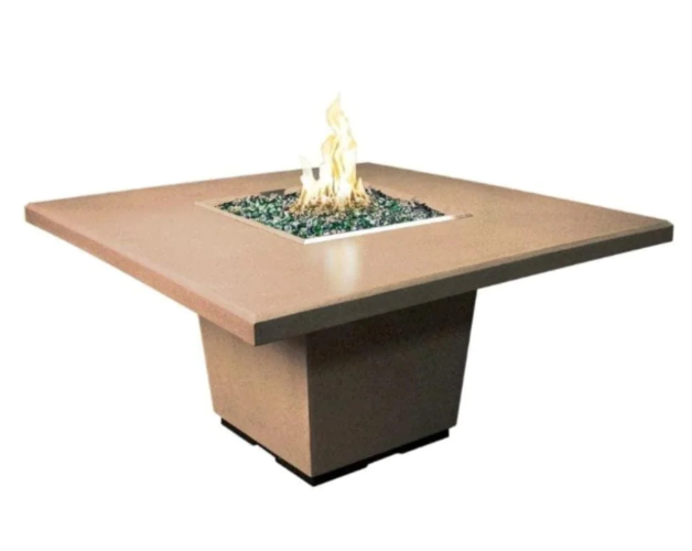 American Fyre Designs 60" Cosmopolitan Square Dining Height Fire Table