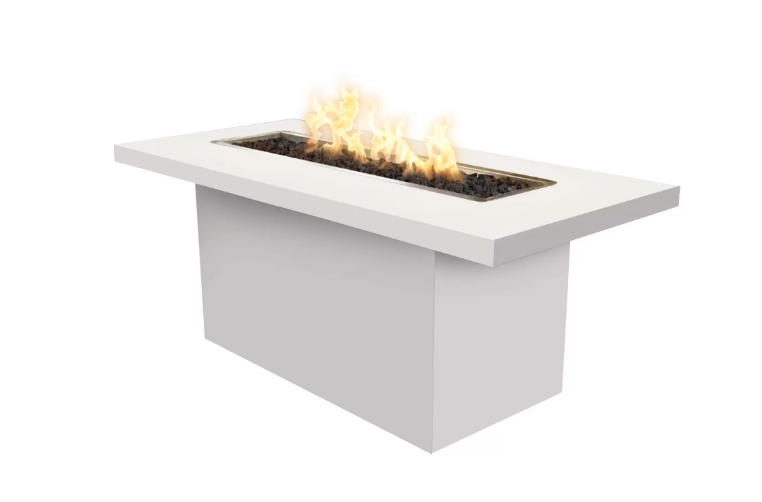 60" Rectangular Bella Fire Table in Powder Coated Steel by the Outdoor Plus (available in 7 colors)