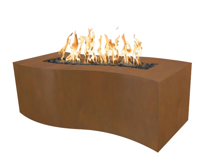 Corten Steel Billow Fire Pit by the Outdoor Plus (available in 60" and 72")