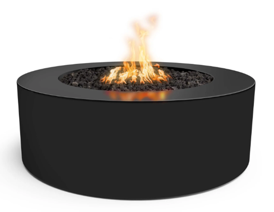 Unity Round 24″ Tall Fire Pit - 60" Diameter by The Outdoor Plus (available in a Metal Powdered Coat and three sizes)