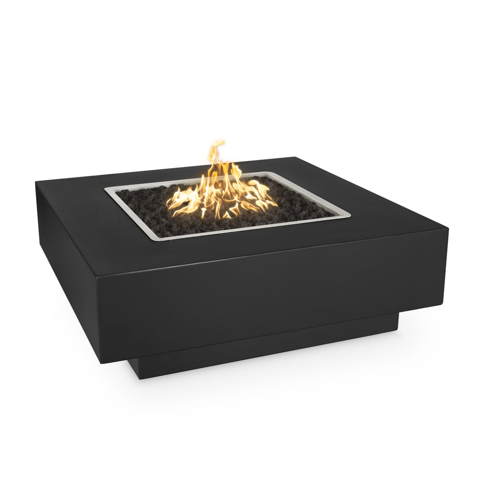 48" Cabo Square Concrete Fire Pit in Powder Coated Metal by The Outdoor Plus (available in two sizes)