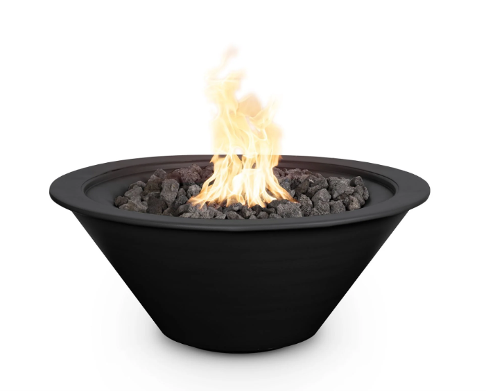 24" Round Cazo Fire Bowl in Powder Coated Metal by The Outdoor Plus