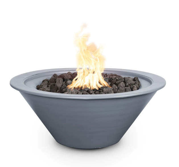 24" Round Cazo Fire Bowl in Powder Coated Metal by The Outdoor Plus