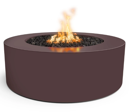 72" Round Unity - 24″ Tall Fire Pit (by The Outdoor Plus - available in a Metal Powdered Coat and three sizes)