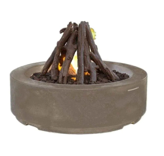 48" Round Lourve Fire Pit by American Fyre Designs