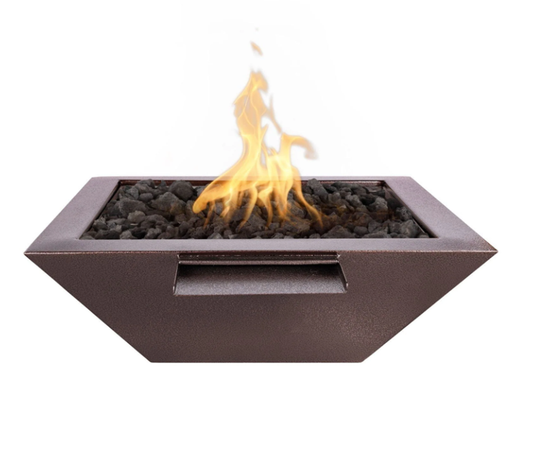 36" Maya Water & Fire Bowl in Powder Coated Metal by The Outdoor Plus