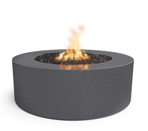 48" Round Unity - 24" Tall Fire Pit by The Outdoor Plus (available in a Metal Powdered Coated Finish & 3 Sizes)