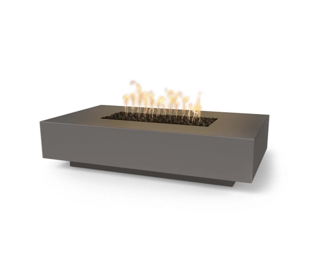 66" Cabo Linear Fire Pit in Smooth GFRC Colors by The Outdoor Plus