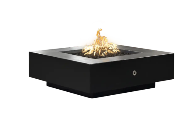 48" Cabo Square Fire Pit in Smooth GFRC Colors by The Outdoor Plus