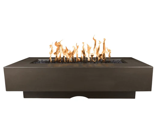 96" Del Mar Fire Pit in Smooth GFRC Colors by The Outdoor Plus