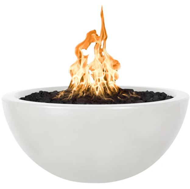 38" Round Luna Fire Bowl GFRC Concrete in Premium Colors by the Outdoor Plus