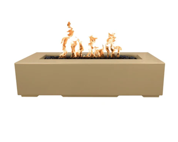 60" Regal Fire Pit in Smooth GFRC Colors by The Outdoor Plus