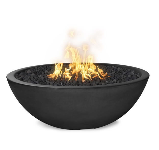 48" Sedonal Narrow Ledge Fire Pit in Smooth GFRC Colors by The Outdoor Plus