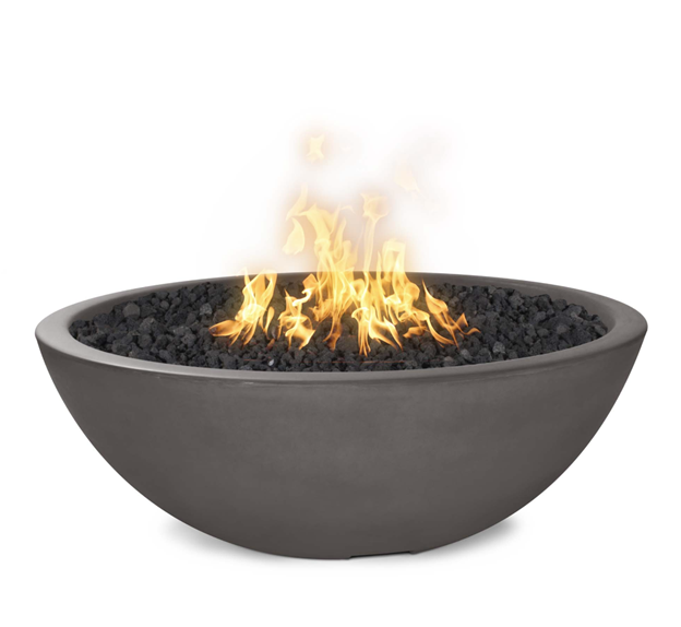 48" Sedonal Narrow Ledge Fire Pit in Smooth GFRC Colors by The Outdoor Plus