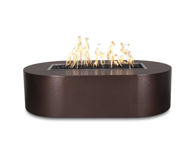 84" Bispo Fire Pit in Hammered Copper by The Outdoor Plus