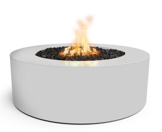 72" Round Unity - 24″ Tall Fire Pit (by The Outdoor Plus - available in a Metal Powdered Coat and three sizes)