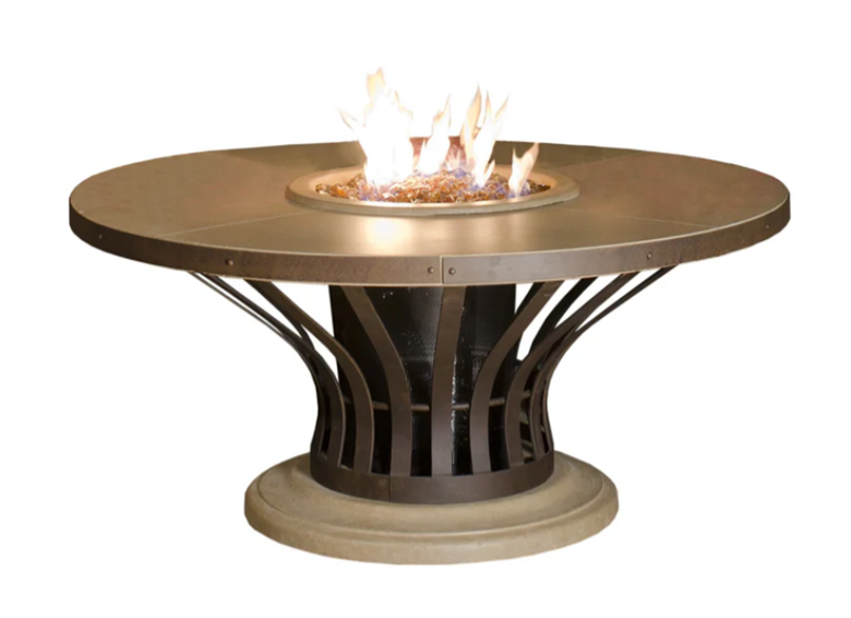 54" Round Fiesta Dining Height Firetable by American Fyre Designs